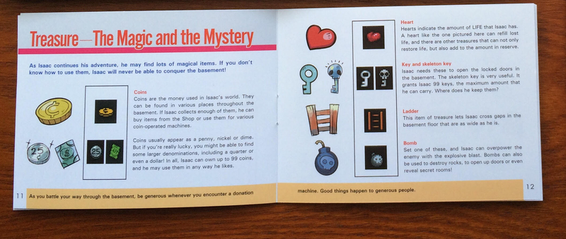 Illustration for article titled The Binding Of Isaac On Nintendo Switch Has A Gorgeous Instruction Booklet